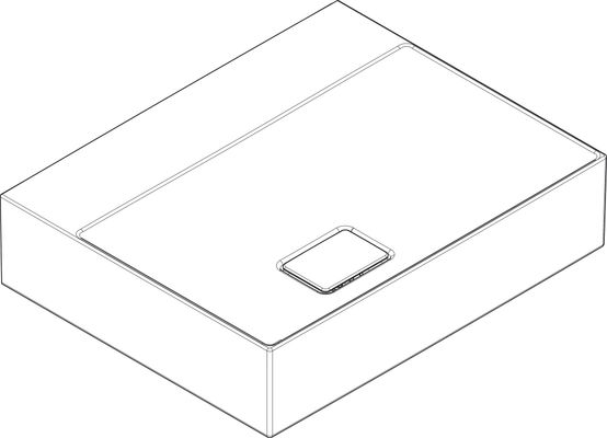 Hansgrohe Waschtisch Xevolos E 600 x 480 mm ohne Hahnloch / Überlauf, SmartClean weiss, 140 x 480 mm, Farbe weiß Bild 7