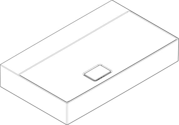 Hansgrohe Aufsatzwaschtisch ge Xevolos E 800 x 480 mm ohne Hahnl.Überl.SmartClean weiss, 190 x 480 mm, Farbe weiß Bild 6