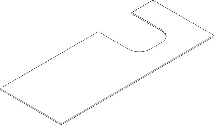 Hansgrohe Konsole Xevolos E 1370 / 550 mm mit Ausschnit.re für WTge 500 / 480 mm, 1370 x 550 mm, Farbe weiß Bild 4