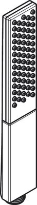 Hansgrohe Stabhandbrause Rainfinity 1-strahlig, brushed, Farbe black chrome Bild 5