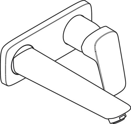 Hansgrohe 2-Loch Waschtischarmatur Unterputz Logis F-Set, 195 mm, Farbe chrom Bild 7