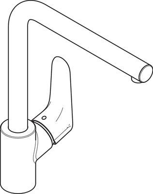 Hansgrohe Spültischmischer 280 Focus M41 1jet edelstahl-optik, 305 mm, Farbe silber Bild 5