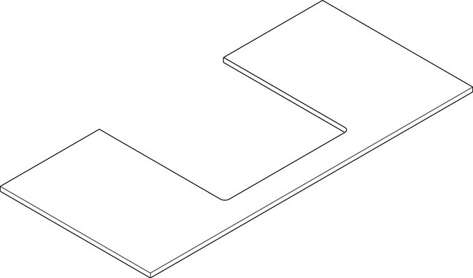 Hansgrohe Konsole Xilesa E mit Ausschnitt mittig Aufsatzwasch.ge ECHK, 1180 x 550 mm, Farbe eiche kaschmir Bild 3
