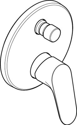 Hansgrohe Farbset Focus verchromt für Einhand-Unterputz-Badebatterie, 150 mm, Farbe chrom Bild 4