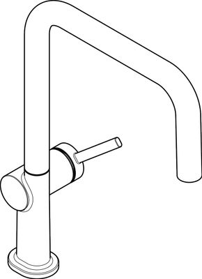 Hansgrohe Spültischmischer U 220 Talis M54 1jet matt, 339 mm, Farbe schwarz Bild 6