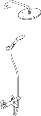 Hansgrohe Showerpipe Croma Select S 280 Wanne, 1812 x 304 x 539 mm, Farbe chrom Bild 11