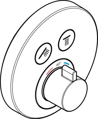 Hansgrohe Fertigset UP-Thermostat ShowerSelect S 2 Verbraucher, 150 mm, Farbe chrom Bild 14