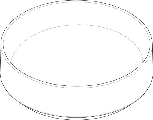 Hansgrohe Aufsatzwaschtisch Xuniva Evo S ohne Hahnloch u.Überlauf SGma, 400 x 400 mm, Farbe schiefergrau Bild 5