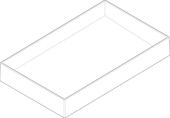 Hansgrohe Aufsatzwaschtisch Xuniva Evo E ohne Hahnloch u.Überlauf MSW, 650 x 400 mm, Farbe schwarz Bild 5