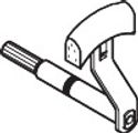 Hansgrohe Umstellhebel Exafill, ab Baujahr 06/94, Farbe silberfarben Bild 2
