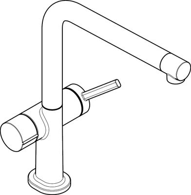 Hansgrohe Spültischmischer 270 Talis M54 Geräteabsperrv.1jet matt, 296 mm, Farbe schwarz Bild 4