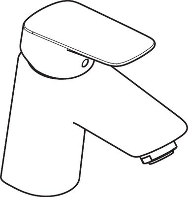 Hansgrohe Waschtischmischer Logis 70, mit Push-Open Ablaufgarnitur matt, Farbe schwarz Bild 5