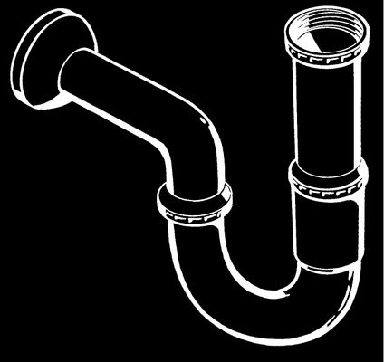 Hansgrohe Standard Röhrensifon, DN 32, Farbe chrom Bild 5