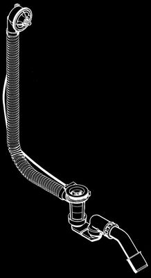Hansgrohe Ab- und Überlaufgarni. Flexaplus NEU 1 1/2" für Sonderwannen ohne Farbset Bild 4