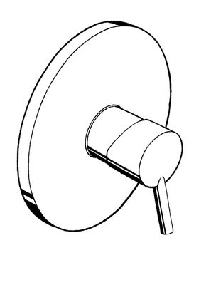 Hansgrohe Farbset Talis verchromt für Einhand-Unterputz-Brausebatterie, 150 mm, Farbe chrom Bild 4