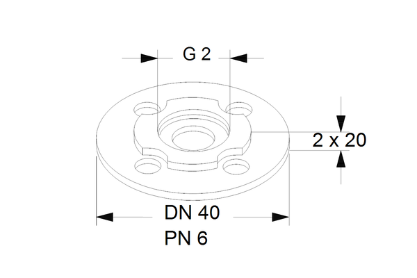 Grundfos Ausgleichsstücksatz A18, 2 x, G 2" x, 20 mm Bild 3