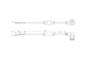 Grundfos Passstück Winkelstecker, mit 1 m Kabel und NTC-Widerstand, 32 x 1115 x 37 mm Bild 3