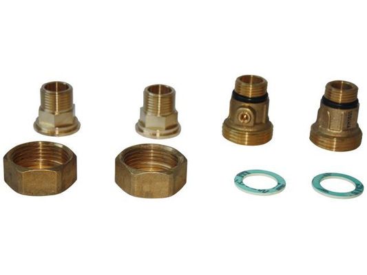 Grundfos Löt / Gewinde Anschlussgarnitur 1/2" AG x 15 mm / 1/2" AG, für COMFORT Bild 2
