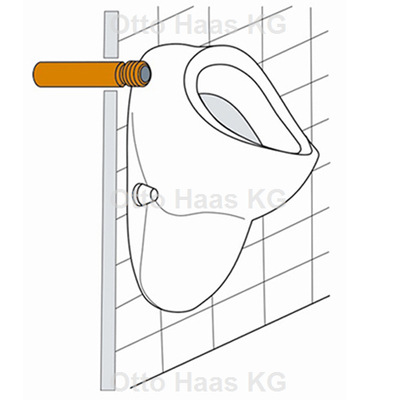 Otto Haas PE Zulaufgarnitur, für Urinal, mit Zulaufverbinder, 32 x, 176 mm Bild 3