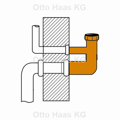 Otto Haas Prüffix, zur Püfung der Dichtigkeit von Abwasseranlagen, Farbe blau Bild 3