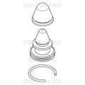 Otto Haas Vorabsperrung komplett mit Sprengring für DAL Druckspüler 505/509/510/511 Bild 3