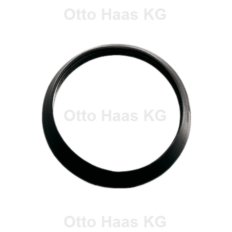 Otto Haas Keildichtung für Siphon-Tauchrohre 1 1/4", Kunststoff-, 38 x 32 x 7 mm, Farbe schwarz Bild 1