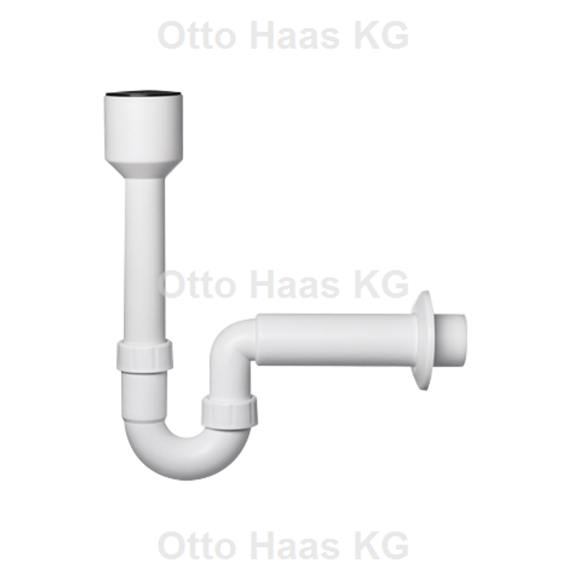 Sanit Sifon für Ausgussbecken / Urinal Abgang 40 mm, Farbe weiß Bild 1