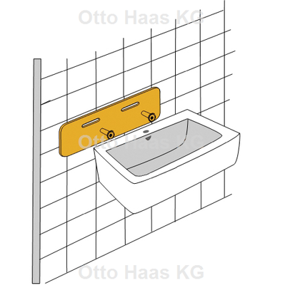 Otto Haas Schallschutz-Set, für Waschtisch, 750 x 240 x 5 mm Bild 3