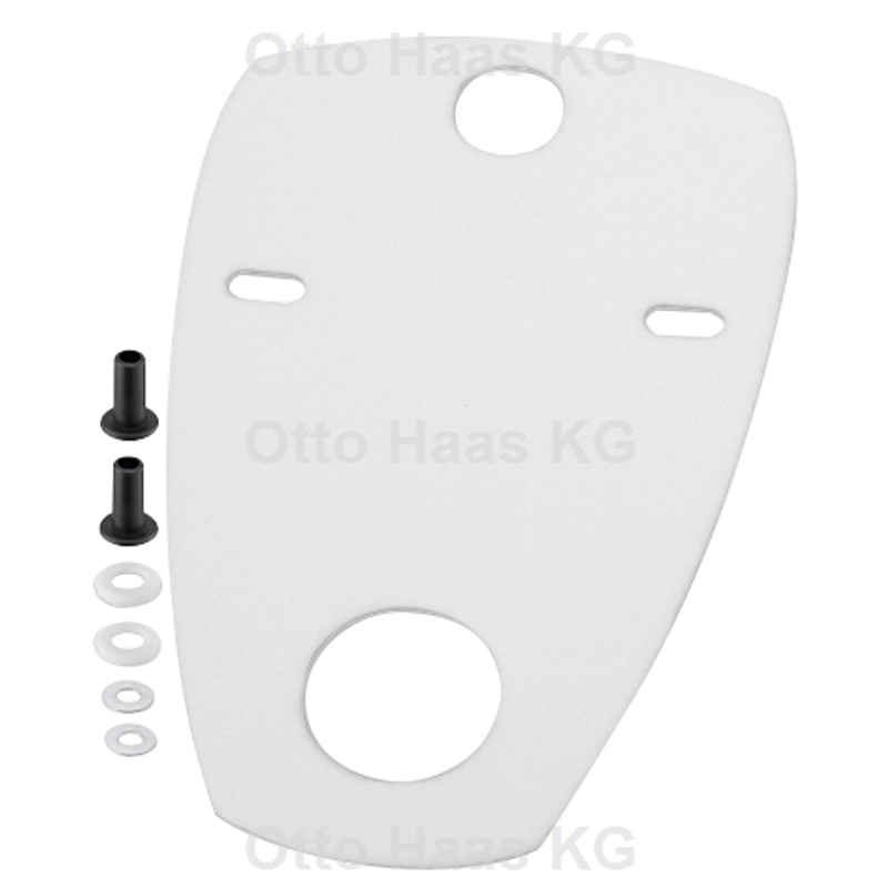 Otto Haas Schallschutzset, für Urinal, Farbe weiß Bild 1