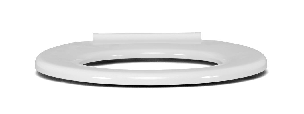 Hamberger WC-Sitz, ohne Deckel, Edelstahl-Scharniere, Befestigung von unten, 433 x 372 mm, Farbe weiß Bild 3