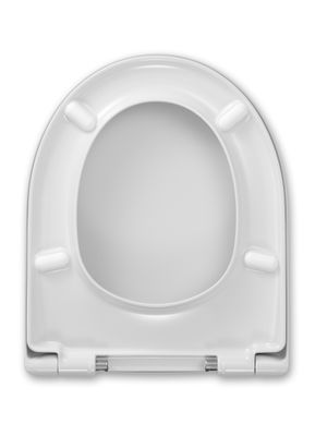 Hamberger Nr.1 WC-Sitz mit TakeOff, Semi WrapOver, Edelstahl-Scharnier, Befestigung von oben, 367 mm, Farbe weiß Bild 2