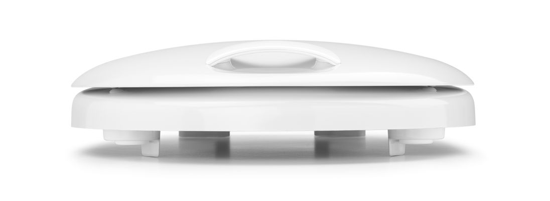 Hamberger WC-Sitz, SoftClose, Sitzhöhe 5 cm, Griff, Edelstahl-Scharnier, Befestigung von unten, 460 x 378 mm, Farbe weiß Bild 3
