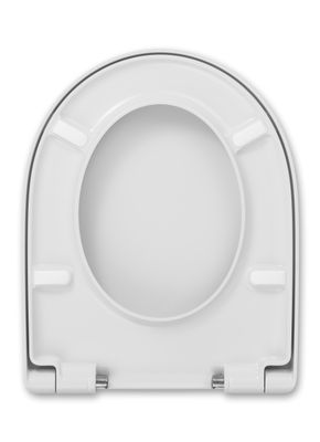 Hamberger / 4U WC-Sitz mit TakeOff, WrapOver, Edelstahl-Scharnier, Befestigung von oben, Farbe weiß Bild 2