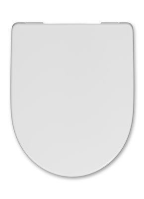 Hamberger / 4U WC-Sitz mit TakeOff, WrapOver, Edelstahl-Scharnier, Befestigung von oben, Farbe weiß Bild 5