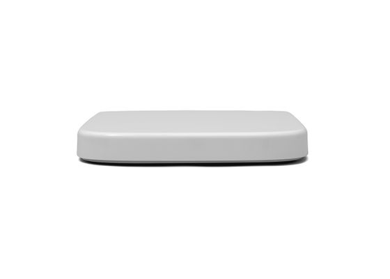 Hamberger WC-Sitz, Softclose u.TakeOff, WrapOver, Edelstahl-Scharnier, Befestigung von oben, 423 x 361 mm, Farbe weiß Bild 3