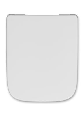 Hamberger WC-Sitz, Softclose u.TakeOff, WrapOver, Edelstahl-Scharnier, Befestigung von oben, 423 x 361 mm, Farbe weiß Bild 5