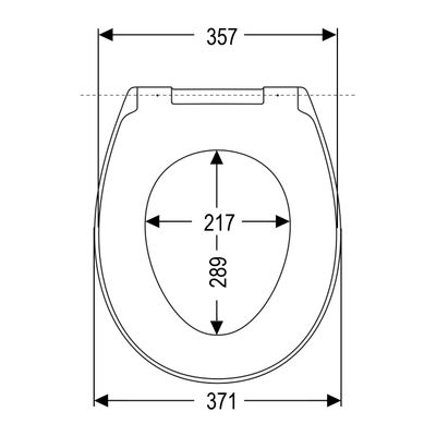 Hamberger WC-Sitz Passat, Edelstahl-Scharniere, Absenkautomatik, Bef. v.u, abnehmbar, 440 x 372 mm, Farbe weiß Bild 6