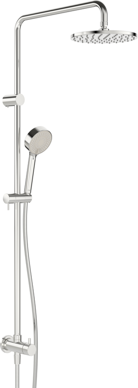 Hansa viva Duschsystem mit Kopfbrause, Handbr, Wandst, Brauseschl.1250 mm, Farbe chrom Bild 1