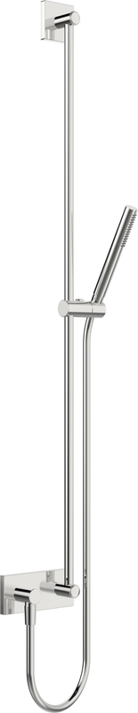 Hansa Matrix Wandstangen-Set 1100 mm, mit Wandanschlussbogen, Farbe chrom Bild 1