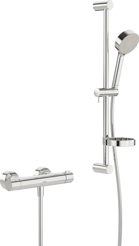 Hansa HA Brausebatt. mit Brausegarnitur HANSAPRISMA 4808 1-strahlig DN 15 chr, 21 mm, Farbe chrom Bild 1