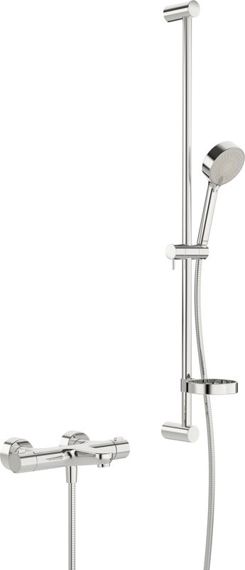 Hansa HA Bade und Brause mit Wandst.garnitur HANSAPRISMA 4810 3-strahlig DN 15 chr, 21 mm, Farbe chrom Bild 1
