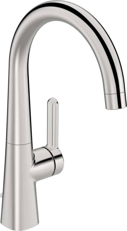 Hansa Designo Style Einhebel-WT-Mischer, Hebel seitl, mit Ablaufgarnitur, Ausladung 167 mm, 302 x 167 mm, Farbe chrom Bild 1