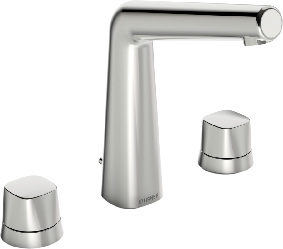 Hansa HA WT-Batt. HANSADESIGNO Style 5105 Zugst.Ablgarn. Ausld. 141 mm chr, DN 15, Farbe chrom Bild 1