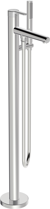 Hansa HA EHM Badebatt. bodenst. HANSADESIGNO Style 5327 3-strahlig Ausld. 209 mm, DN 15, Farbe chrom Bild 1