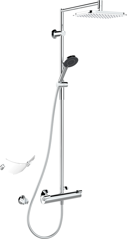 Hansa HA Regenbrause-Duscharmatur HANSAFIT 6515 3-strahlig Ausld. 485 mm chr, DN 15, Farbe chrom Bild 1