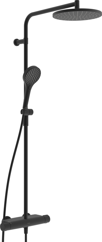 Hansa HA Regenbrause-Duscharmatur HANSAVIVA 6515 Matt, Farbe schwarz Bild 1