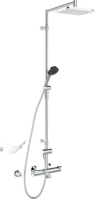 Hansa HA Regenbrause-Duscharmatur HANSAFIT 6516 3-strahlig Ausld. 485 mm chr, DN 15, Farbe chrom Bild 1
