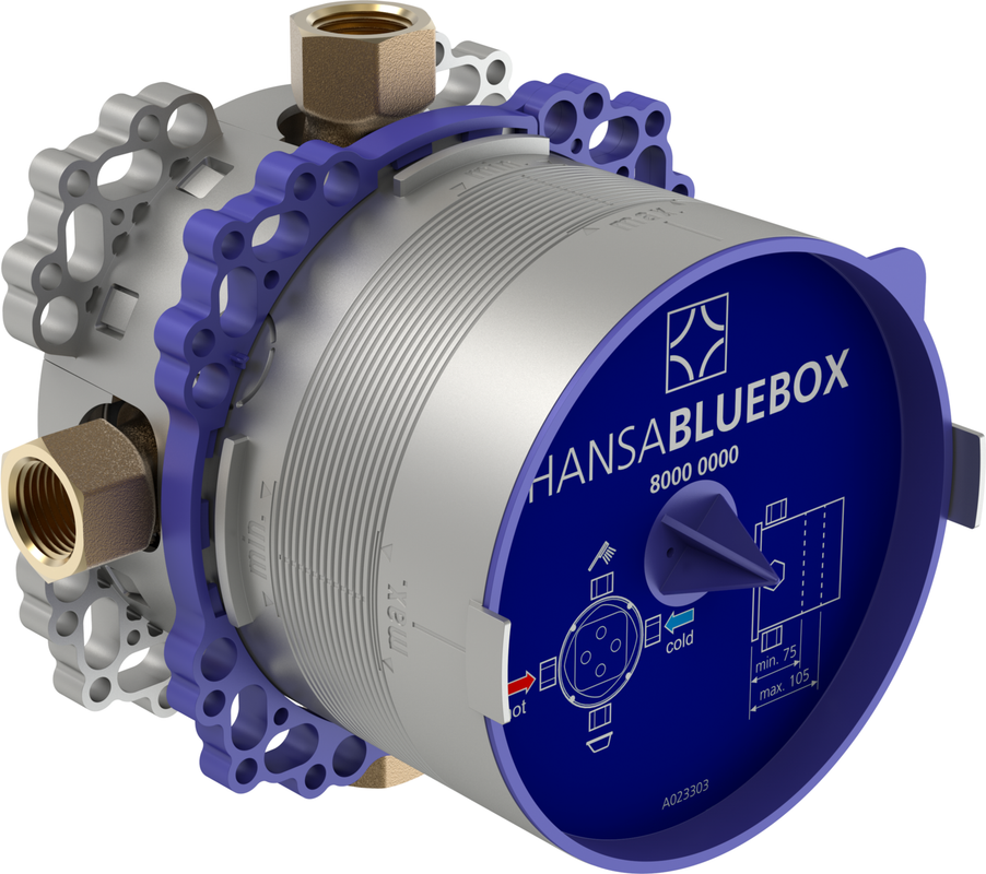Hansa Unterputz-Grundeinheit Hansabluebox, ohne Vorabsperrung, mit 1/2" Anschlüssen Bild 1