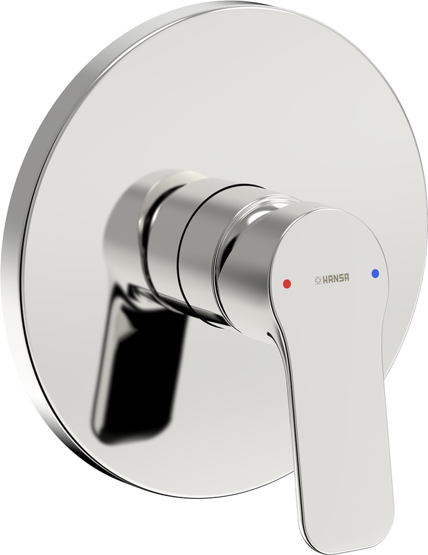 Hansa HA EHM FM-Set für Brausebatt. HANSABASIC 8056 Ros. rund chr, Farbe chrom Bild 1