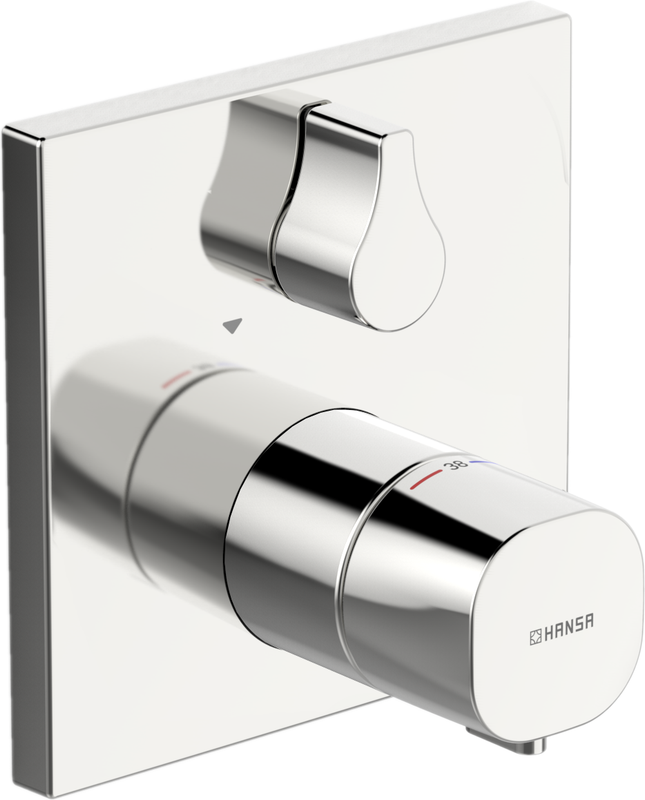 Hansa Funktionseinheit BLUEBOX Hansaliving für UP-Brausethermostat, 150 x 150 mm, Farbe chrom Bild 1